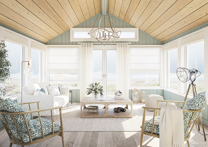 Casoria Voile, Classic White - Twist&Fit Roman Blind - Image 8